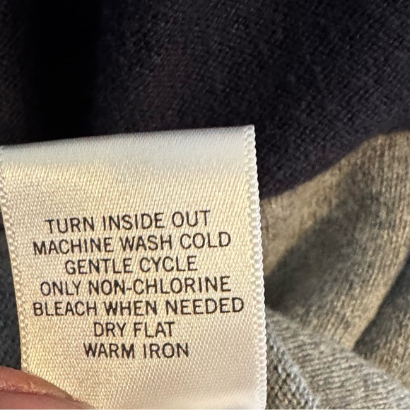 Banana Republic Colorblock Drawstring Collar Oversized Sweatshirt Tunic Sz M - Picture 8 of 8